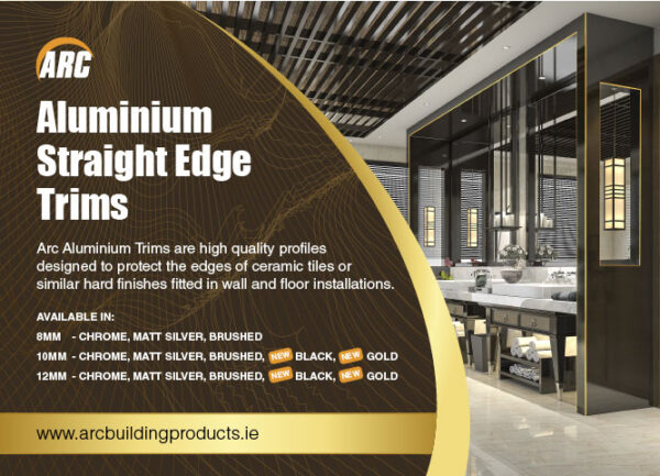 Arc Aluminium Straight Edge Trims Gold Arc Building Products 0719